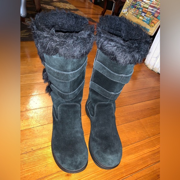 Ll Beam Women’s Nordic Tek2.5 Prima Loft Winter Boots Black Zip Sz 9 buckle Tall - Picture 15 of 16